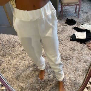 Boohoo White Sweatpants
